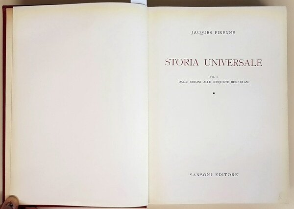 STORIA UNIVERSALE (volumi I, II, III e IV)