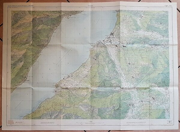 N. 5 carte nazionali della Svizzera 1 : 25000: BRISSAGO …