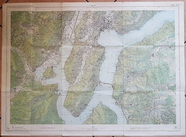 N. 5 carte nazionali della Svizzera 1 : 25000: BRISSAGO …