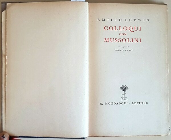 COLLOQUI CON MUSSOLINI