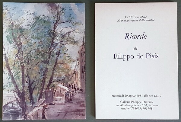 RICORDO DI FILIPPO DE PISIS