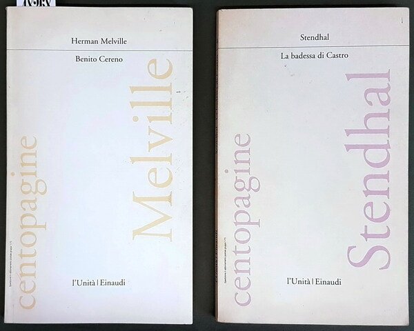 N. 2 vol. della collana Centopagine: BENITO CERENO - LA …