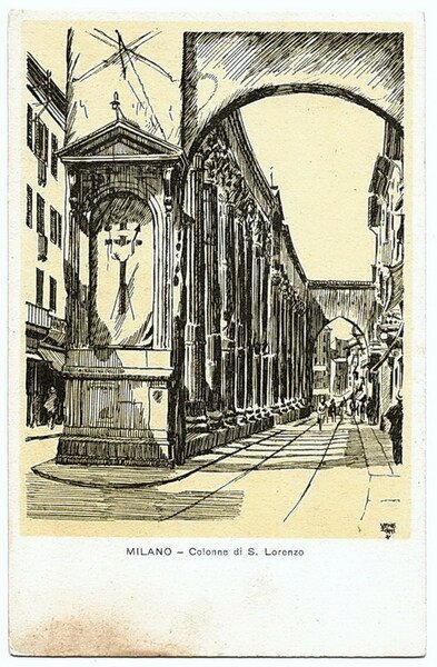 MILANO - Colonne di S. Lorenzo