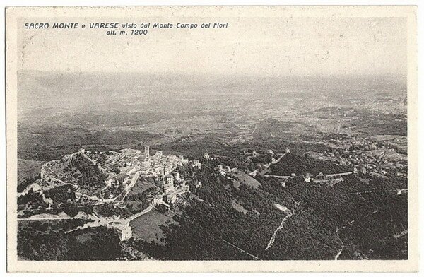SACRO MONTE e VARESE visto dal Monte Campo dei Fiori …