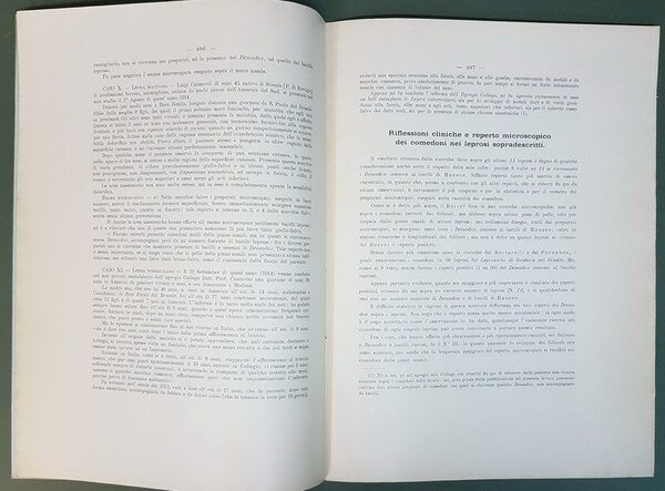 IL DEMODEX FOLLICULORUM SULLA PELLE DEI LEPROSI