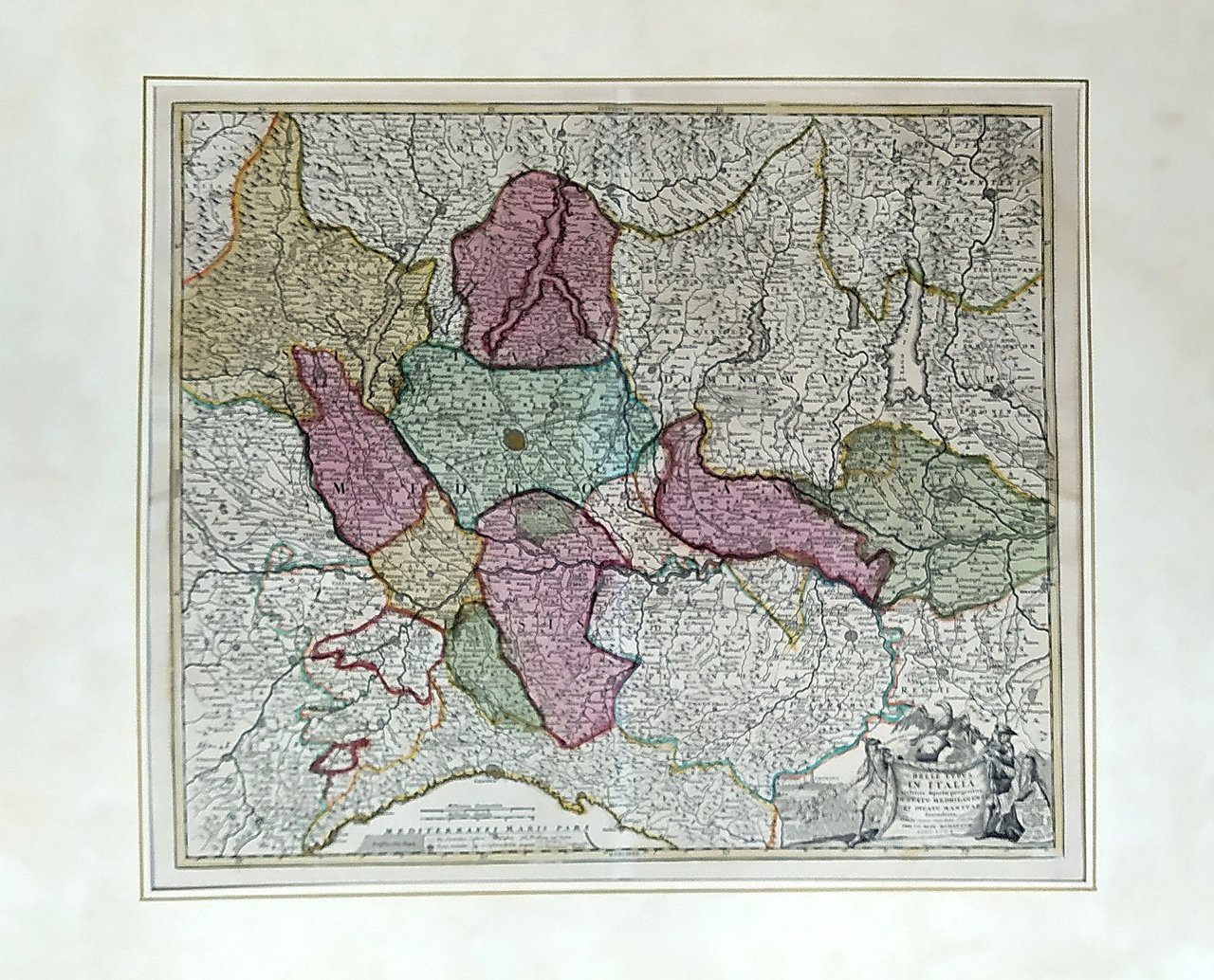 Antica carta: Belli Typus in Italia victricis Aquilae progressus in …