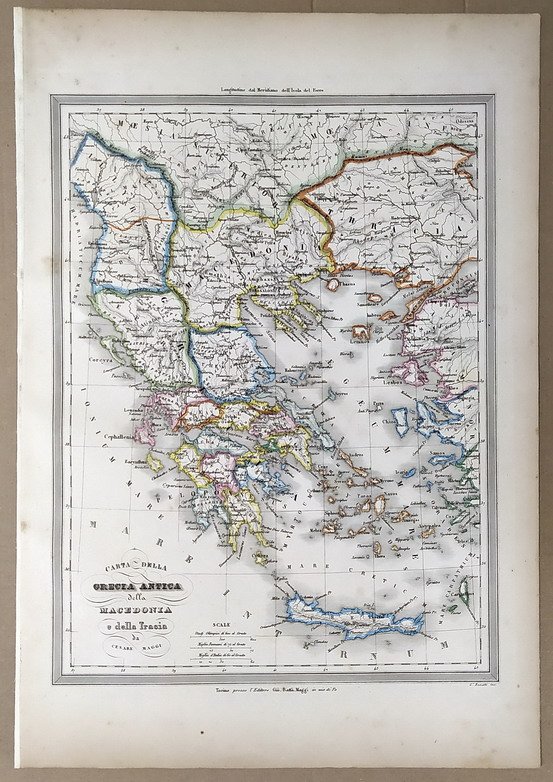 CARTA DELLA TURCHIA EUROPEA e della GRECIA