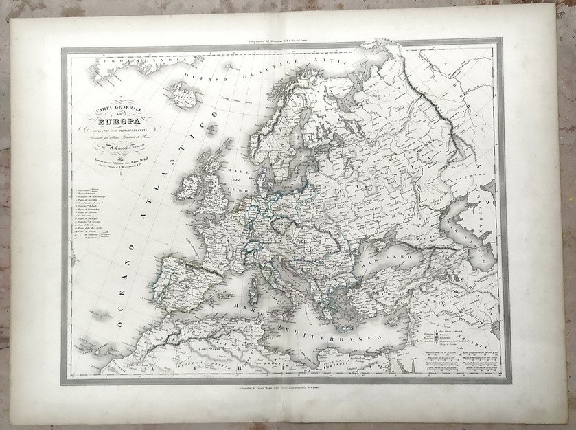 CARTA GENERALE DELL'EUROPA DIVISA NEI SUOI PRINCIPALI STATI Secondo gli …