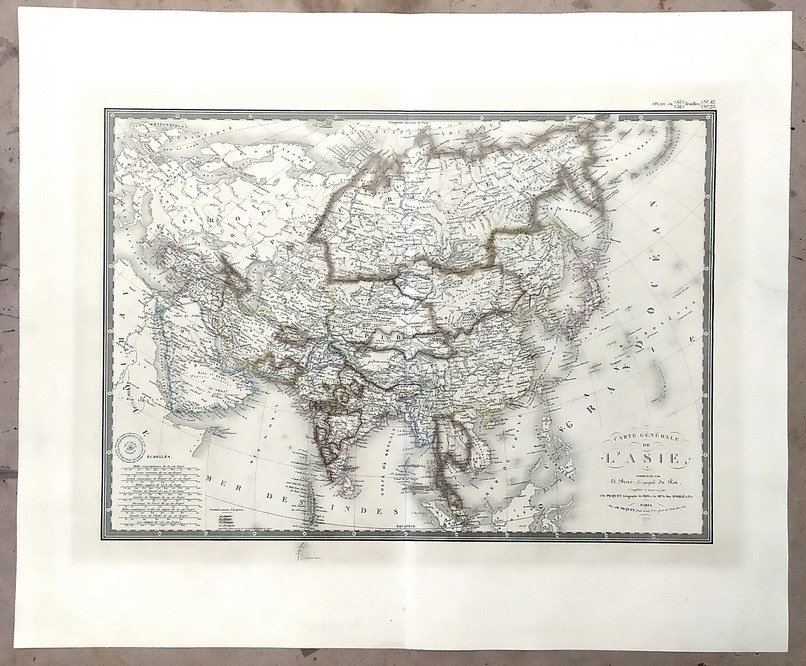 CARTE GENERALE DE L'ASIE