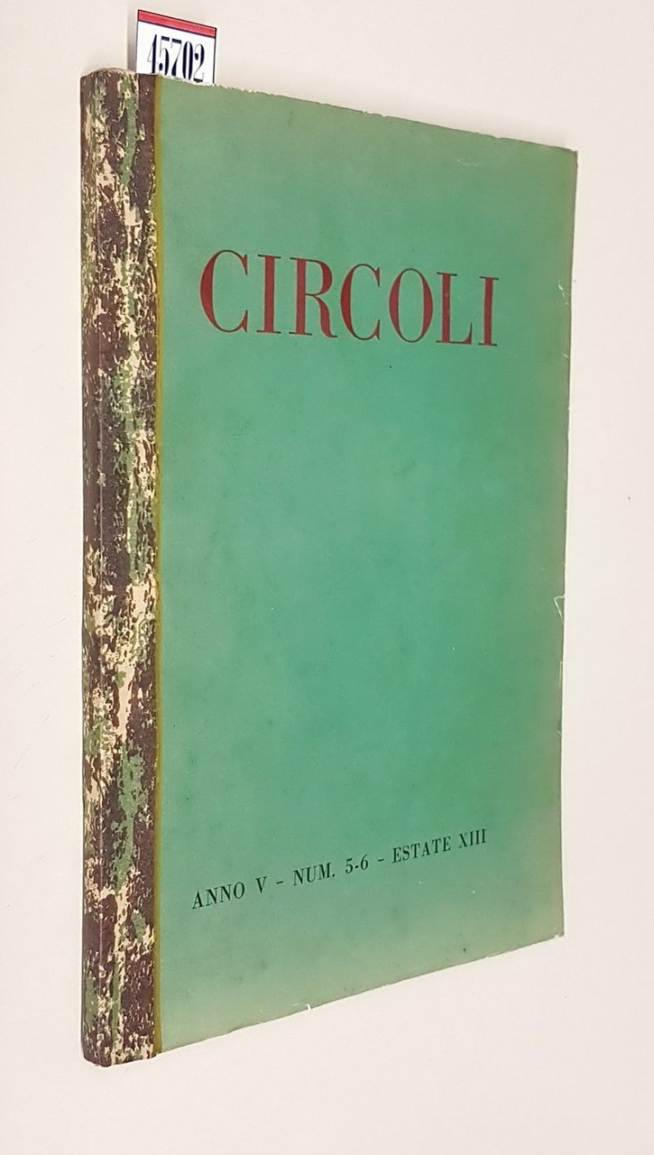 CIRCOLI RIVISTA DI LETTERATURA E CRITICA (anno V) - Num. …