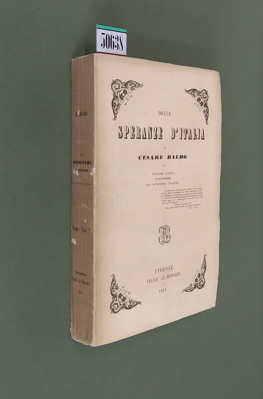 DELLE SPERANZE D'ITALIA