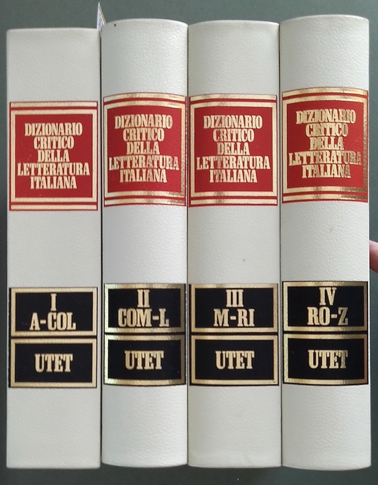 DIZIONARIO CRITICO DELLA LETTERATURA ITALIANA (volumi I, II, III e …