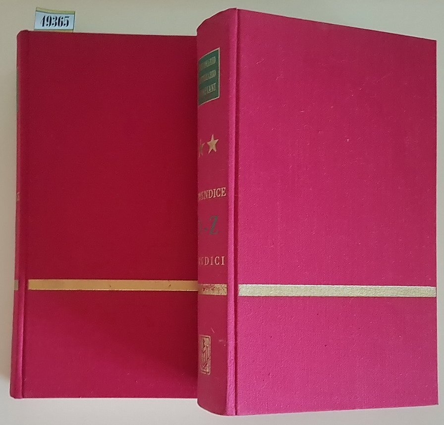 Dizionario letterario Bompiani delle OPERE - APPENDICE E INDICI (volumi …