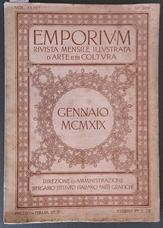 EMPORIUM - Rivista mensile illustrata d'Arte e di Coltura (Vol. …