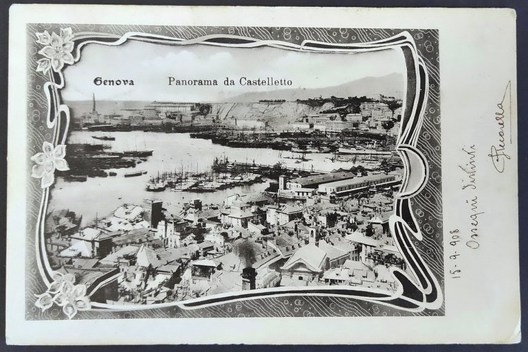 GENOVA - Panorama da Castelletto