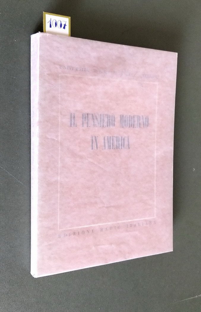 IL PENSIERO MODERNO IN AMERICA