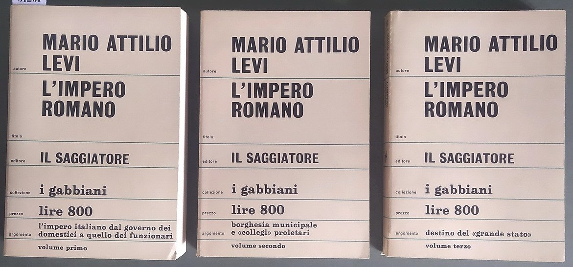 L'IMPERO ROMANO (volume I, II e III)