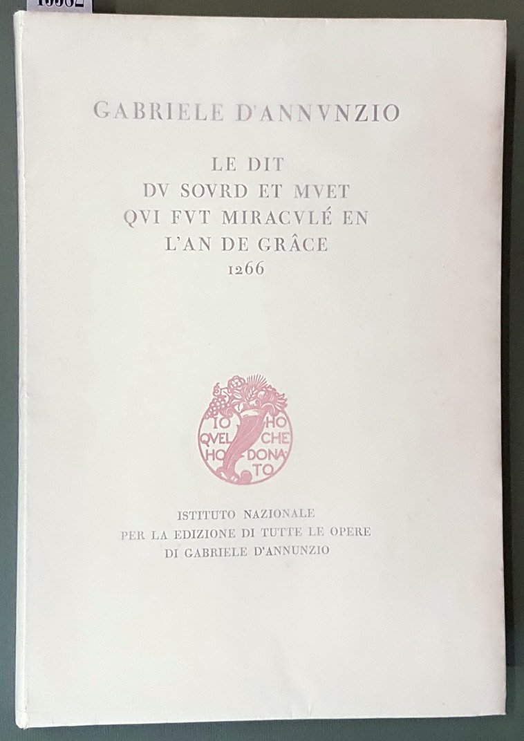 LE DIT DU SOURD ET MUET QUI FUT MIRACLE' E …