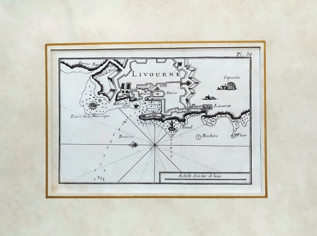 LIVOURNE - Piano nautico del porto di Livorno