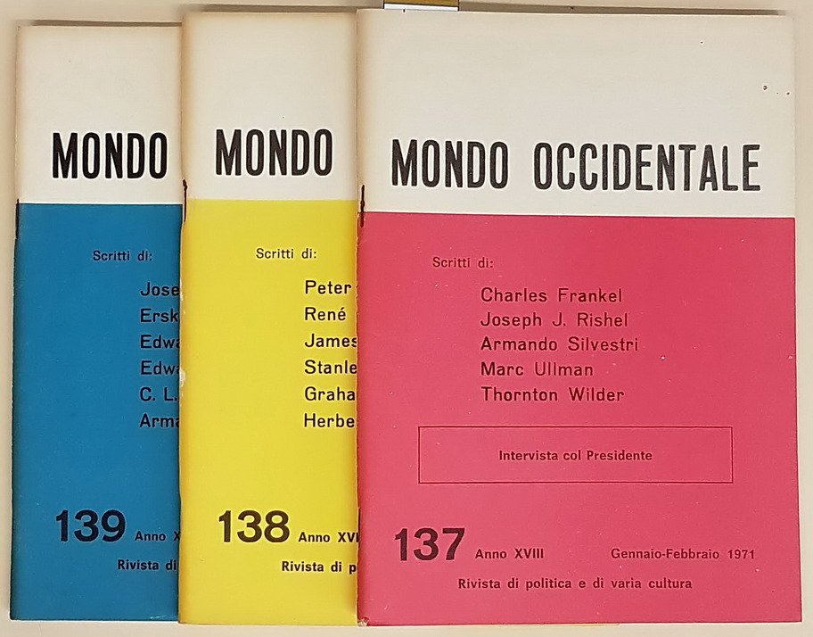 MONDO OCCIDENTALE - N. 3 fascicoli (dal N. 137 al …