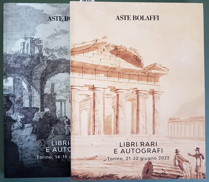 N. 2 cataloghi d'asta BOLAFFI: LIBRI RARI E AUTOGRAFI (21-22 …