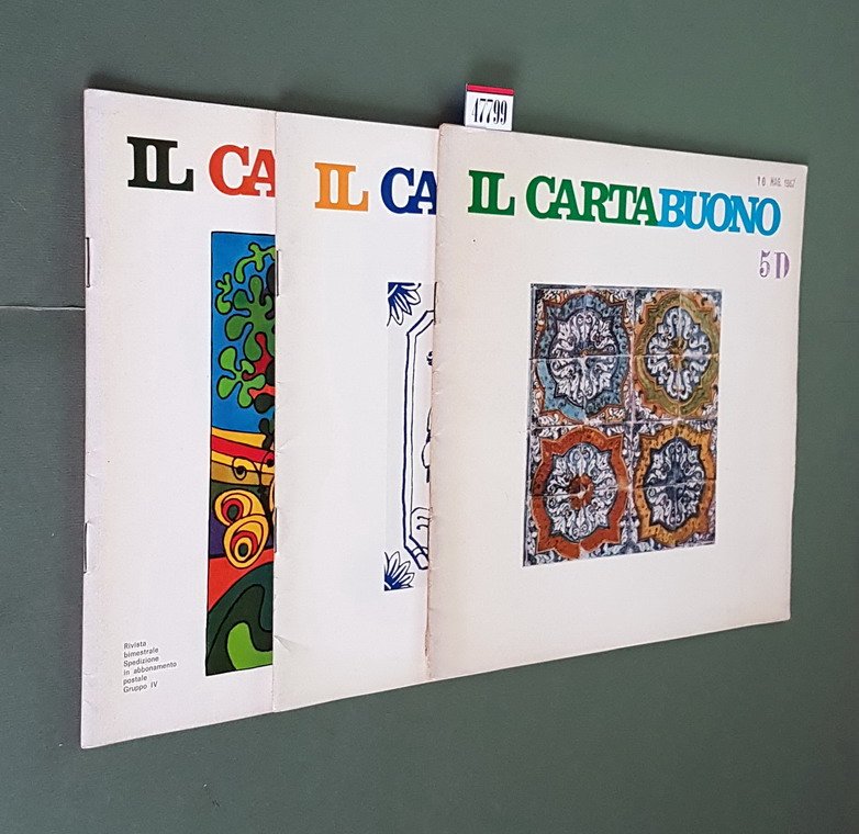 N. 3 fascicoli della rivista bimestrale IL CARTABUONO (N. 1 …