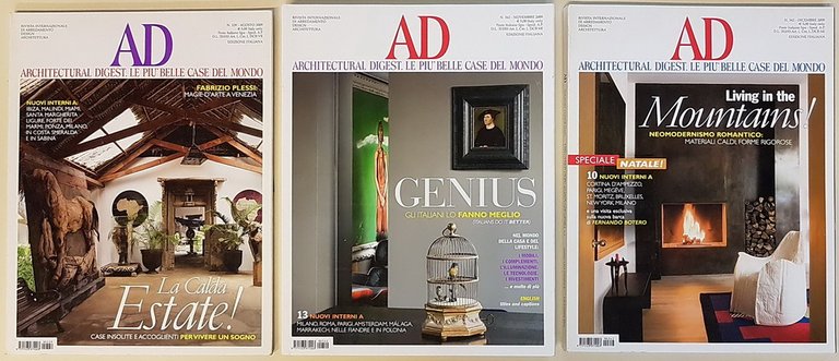 N. 3 riviste AD - Architectural Digest, le piÃ¹ belle …