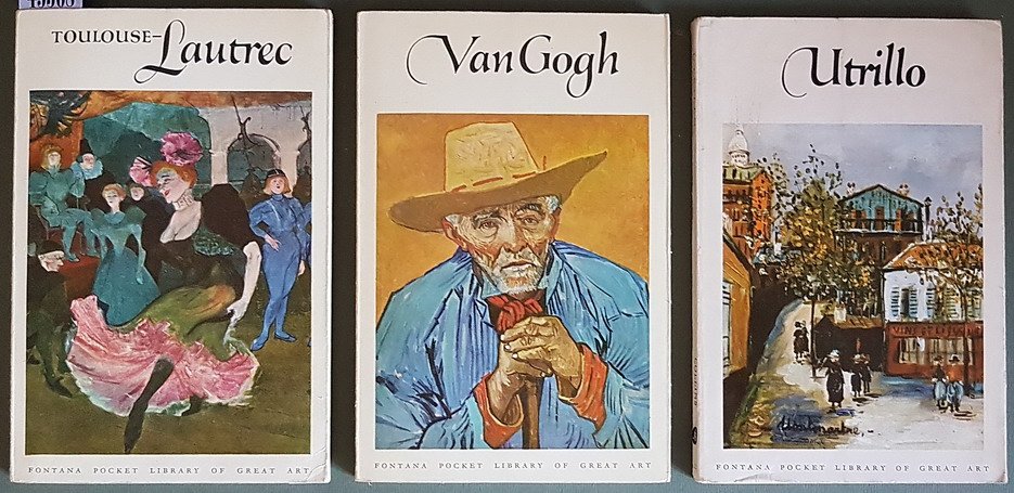 N. 3 volumetti d'arte: TOULOUSE-LAUTREC - VAN GOGH - UTRILLO