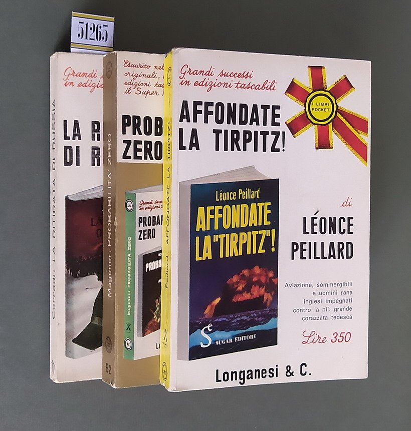 N. 3 volumi della collana I LIBRI POCKET: LA RITIRATA …