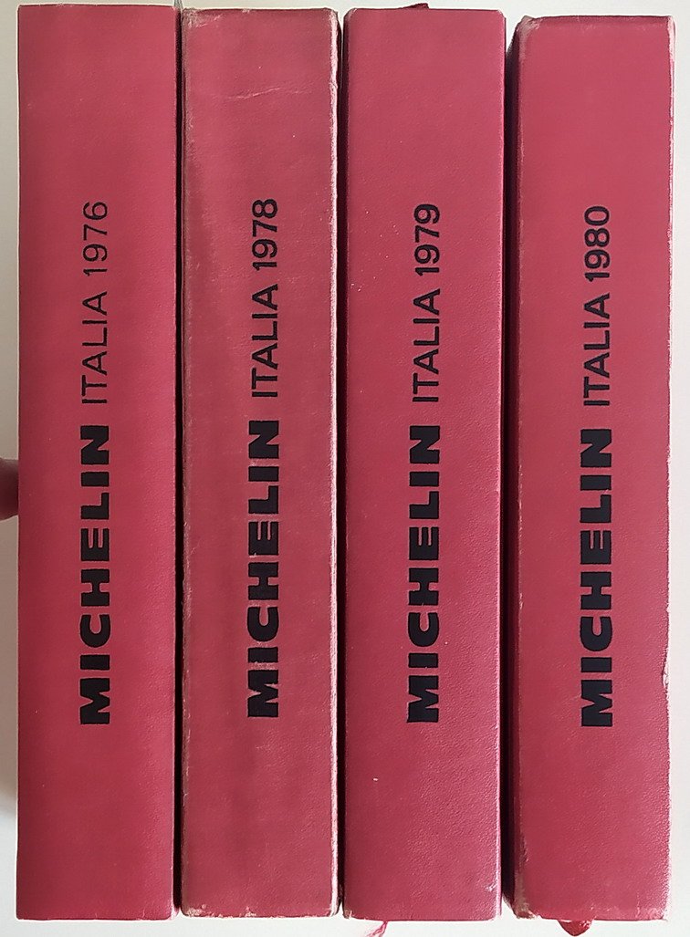 N. 4 guide rosse MICHELIN - ITALIA (1976-1978-1979-1980)