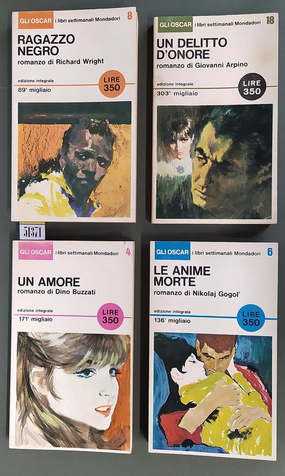 N. 4 libri della serie OSCAR SETTIMANALI (edizioni integrali): UN …