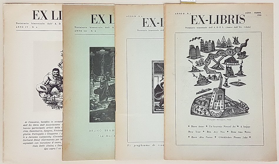 N. 4 numeri del Notiziario bimestrale EX-LIBRIS: N. 1 (anno …