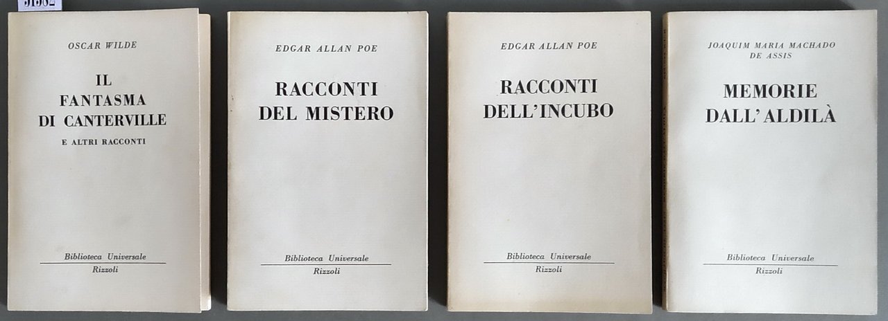 N. 4 volumi della serie BUR: IL FANTASMA DI CANTERVILLE …