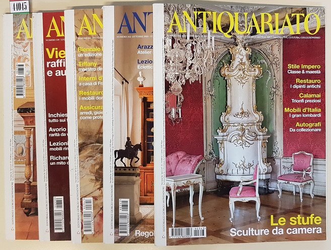 N. 5 numeri della rivista ANTIQUARIATO - 2009 (Numeri 338 …