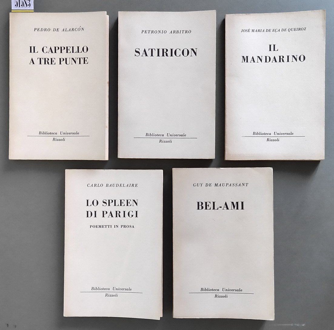 N. 5 volumi della serie BUR: IL CAPPELLO A TRE …