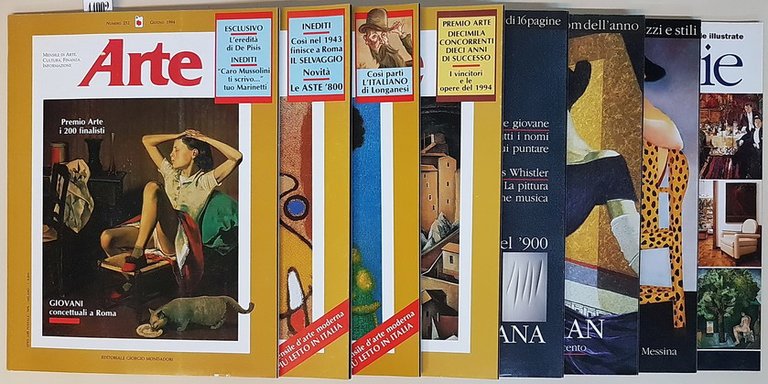 N. 8 riviste: ARTE mensile di arte, cultura, informazione (anno …