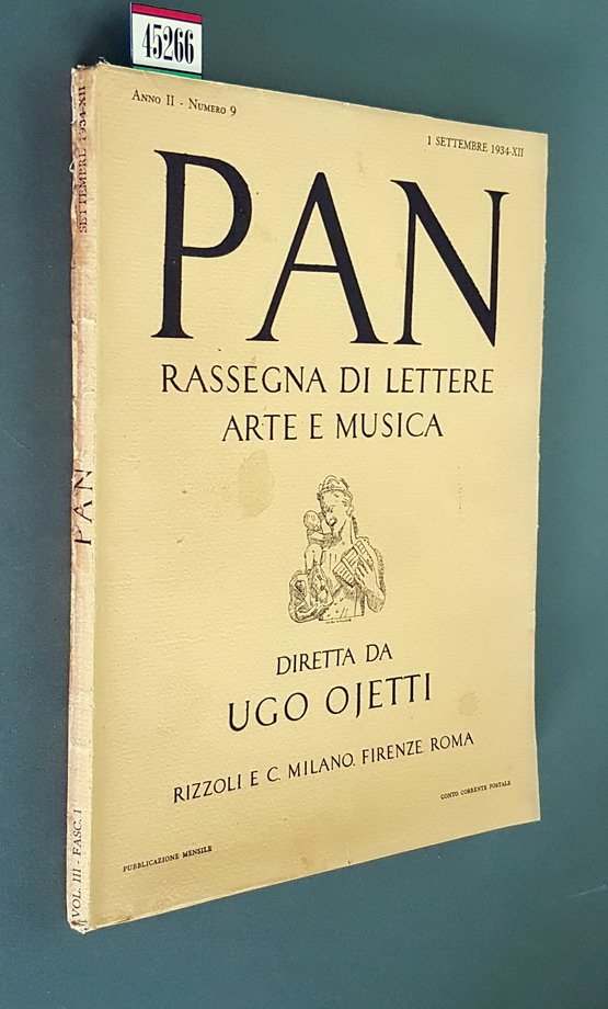 PAN - Rassegna di lettere arte e musica (anno II) …