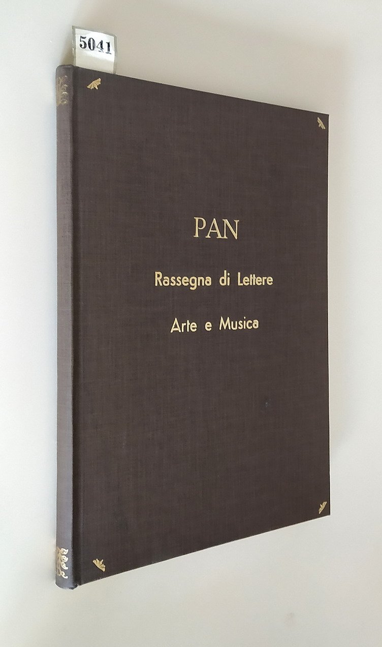 PAN - Rassegna di lettere arte e musica (fascicolo XII … | Immagine principale