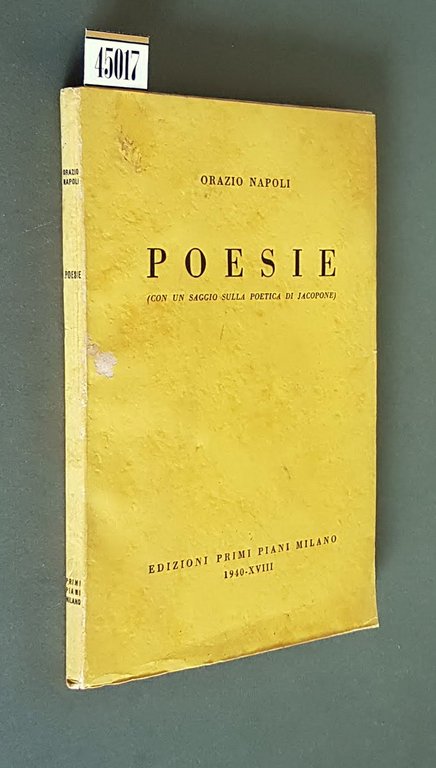 POESIE (con un saggio sulla poetica di Jacopone)