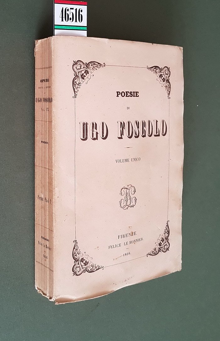 POESIE DI UGO FOSCOLO - Volume unico