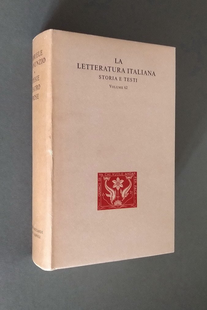 POESIE . TEATRO . PROSE a cura di Mario Praz …