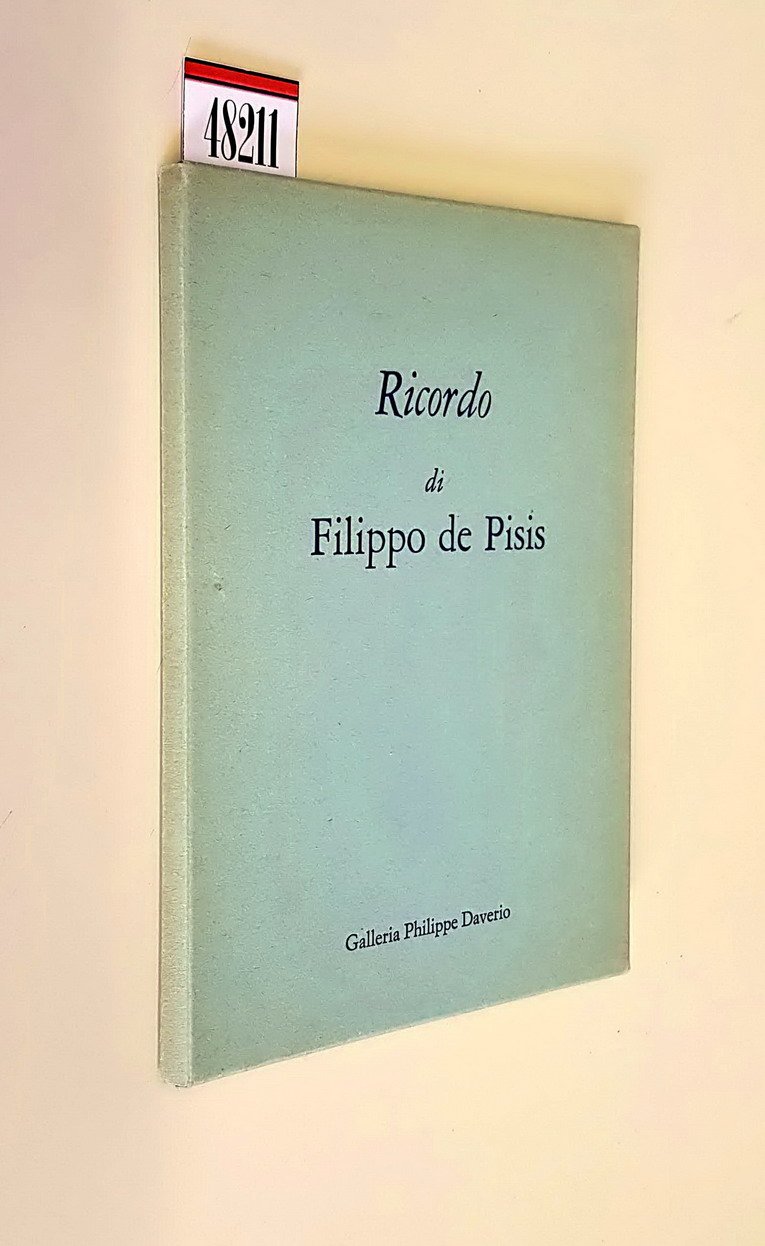RICORDO DI FILIPPO DE PISIS