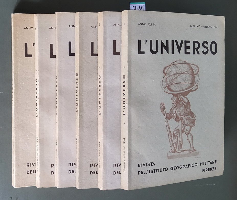 Rivista L'UNIVERSO - Annata completa 1961 (N. 6 numeri)