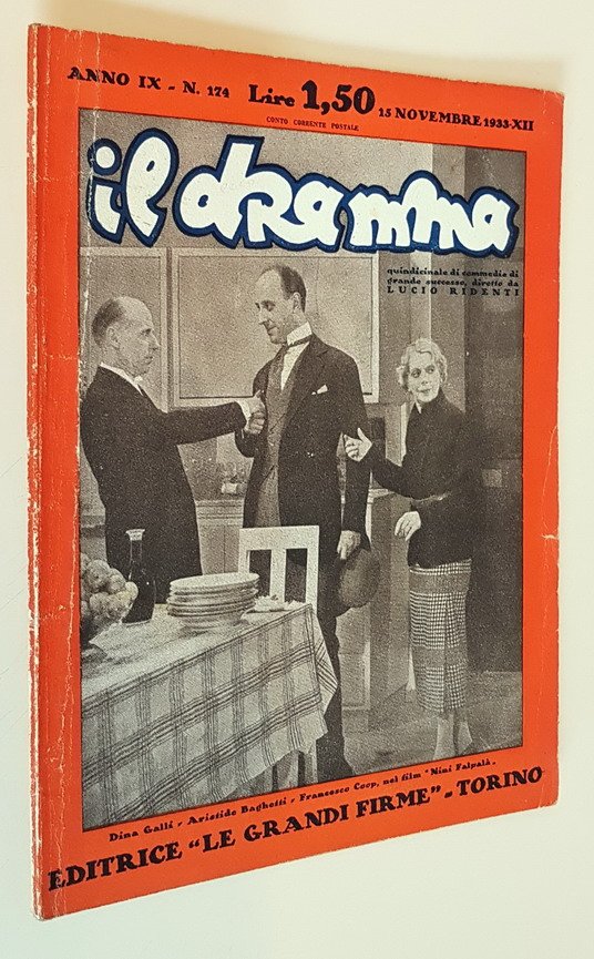 Rivista quindicinale IL DRAMMA (anno IX) - N. 174