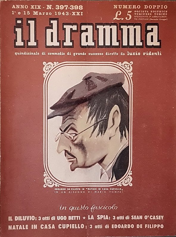 Rivista quindicinale IL DRAMMA (anno XIX) - N. 397-398 (numero …