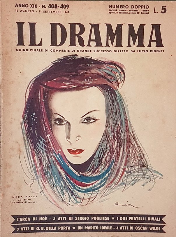 Rivista quindicinale IL DRAMMA (anno XIX) - N. 408-409 (numero …