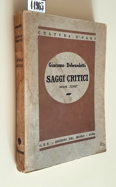 SAGGI CRITICI - Nuova serie