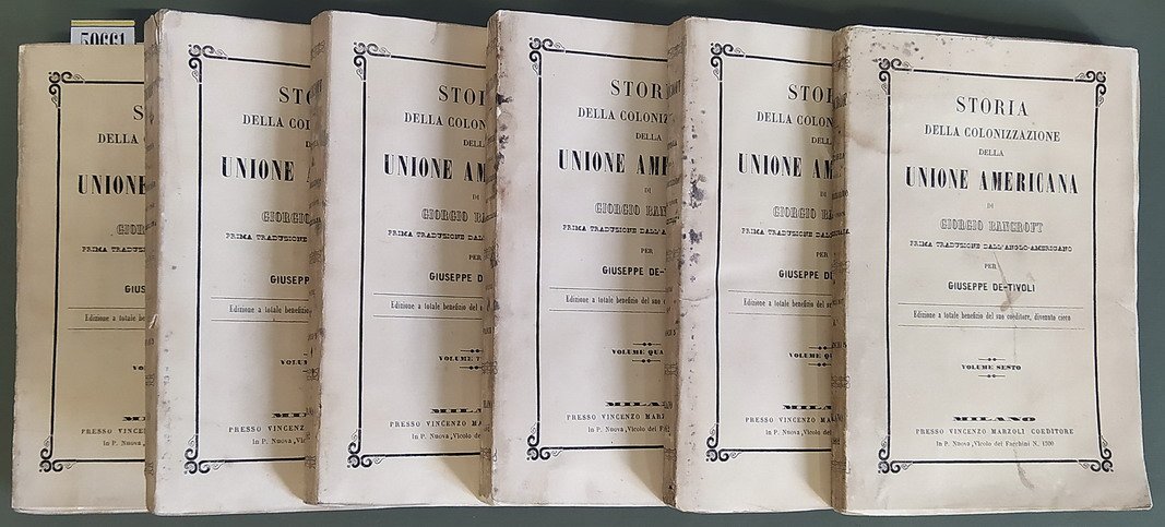 STORIA DEGLI STATI UNITI D'AMERICA (volumi I, II, III, IV, …