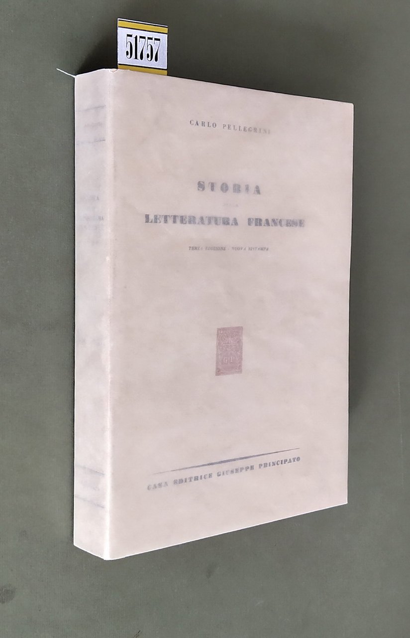 STORIA DELLA LETTERATURA FRANCESE