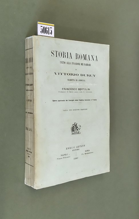 STORIA ROMANA insino alla invasione dei Barbari